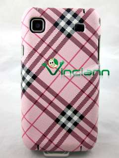   back cover PLAID RE per Samsung Galaxy S i9000 i9001 Plus rosa sottile