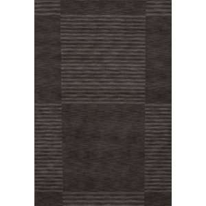 Gramercy GM 07 CARBON Striped Contemporary simple design Rug 8.00 x 11 