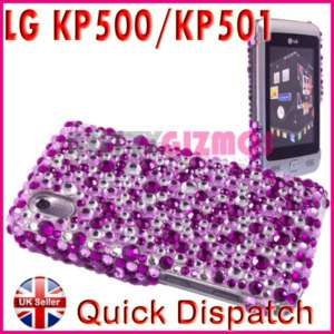 DIAMOND BLING GLITTER CASE COVER FOR LG COOKIE KP500  