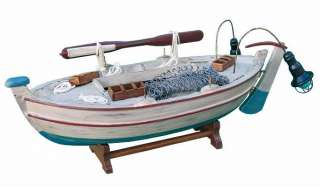 Barca da pesca con lampare L 28cm   H 10cm  