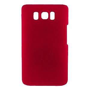   Rubberized Red Snap on Cover for HTC HD2 US Cell Phones & Accessories
