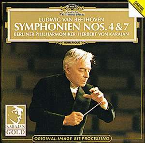 BEETHOVEN Symphonien / sinfonie 4 + 7 Karajan CD  
