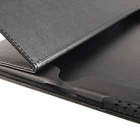 US$ 10.99   Protective Hard PU Leather Case + Stand for iPad 2 (Black 