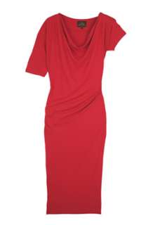 Red Asymmetric Jersey Dress by Vivienne Westwood Anglomania   Red 