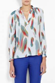 Tucker  Millys Floating Feather Long Sleeve Tunic Blouse by Tucker