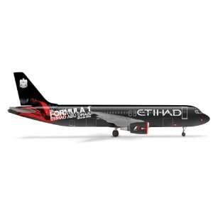 Formula  Models on Herpa Wings Etihad A320 1 200 Formula 1 Model Airplane  Toys   Games