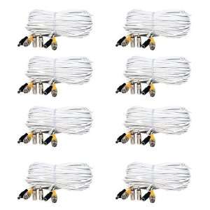  100ft Feet Video Power Cable BNC RCA Connector Extension Wire Cord 