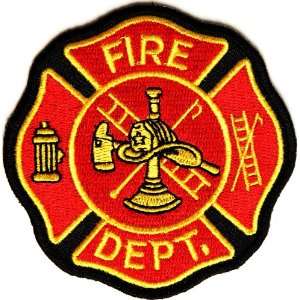  Fire Department Patch for Firemen, 3x3 inch, small 