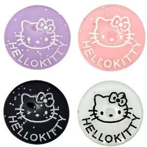   Hello Kitty Face Outline Circular Resin Cabochon Arts, Crafts