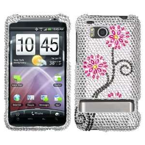  Moon Flowers Diamante Protector Cover for HTC ADR6400 