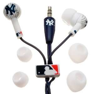  New York Yankees Navy Blue Team Logo Baseball Earbud 