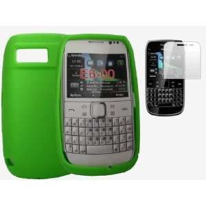   skin case cover pouch with screen protector for Nokia E6 Electronics
