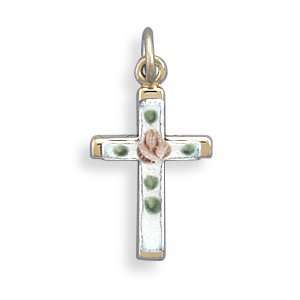  Sterling Silver Cut Out Cross Pendant Jewelry