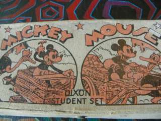 VINTAGE ANTIQUE 1930s Mickey Mouse Dixon Pencil BOX  