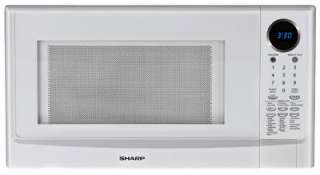   1100W 120V Family Size Countertop White Microwave 074000618183  