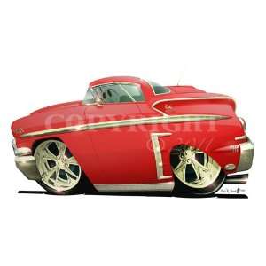 DB 1958 Chevy Impala Classic Muscle Car Wall Graphic Decal Skin Mural 