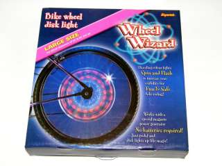 Bicycle Wheel Light WIZARD WHEEL Disk Bike Light Colors  