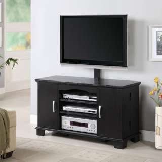 42 Black Wood Plasma/LCD TV Stand Console with Mount  