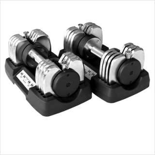 Bayou Fitness Pair of 50 lbs Adjustable Dumbbells BF 0250 