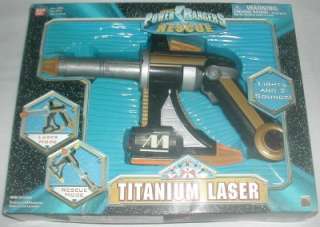 Bandai Power Rangers Lightspeed Rescue Titanium Laser With Box