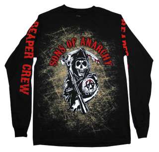 Sons Of Anarchy Reaper Crew Logo TV Show Long Sleeve T Shirt Tee 