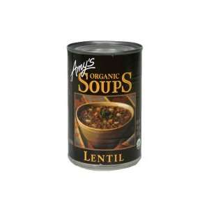  Amys Organic Soups, Lentil, 14.5 oz, (pack of 6 