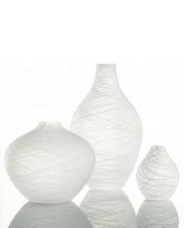 Calvin Klein Home Filament White Vase Collection   Crystal & Glass 