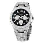 Armitron Mens 204546BKSV Stainless Steel Dial Watch  