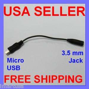 Micro USB to 3.5mm Headphone Audio Adapter Motorola V9  