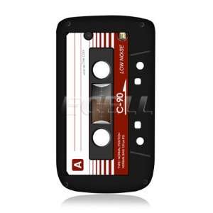 Ecell   RED VINTAGE RETRO CASSETTE TAPE BACK CASE FOR BLACKBERRY TORCH 