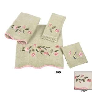  Melrose Floral Embroidered Bath Towel By Avanti