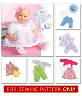   ! MAKE BABY DOLL CLOTHES FOR TINY TEARS~BITTY BABY~TOODLES~TWINS