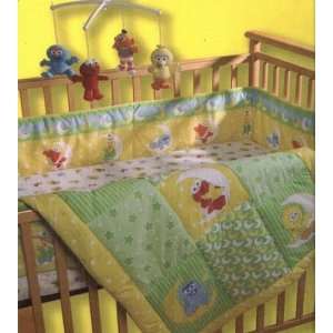   Street Moon Star Baby Crib Bedding Set 5 and Musical Mobile. Baby