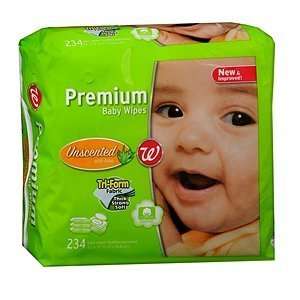     Premium Baby Wipes Refills, Unscented, 234 ea Baby