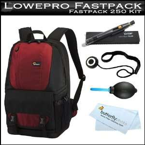  Lowepro Fastpack 250 Camera Backpack (Red) with BONUS 