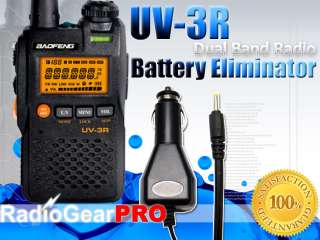 BaoFeng UV 3R dual band radio + Car Battery Eliminator  