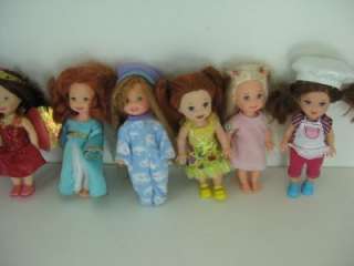 Lot Of 12 Barbie Kelly Dolls All W/ Clothes  