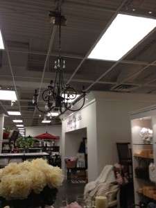 Pottery Barn~AUDRINA CHANDELIER~CRAFTED OF IRON WITH A RUSTIC BRONZE 