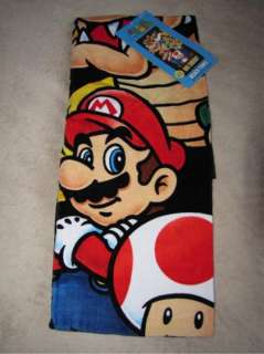   Super Mario Bros *Got Game?* Velour Bath / Beach Towel Swim NEW  