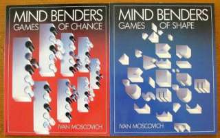 IVAN MOSCOVICH Books Mind Benders Games Of Chance 9780394747729 