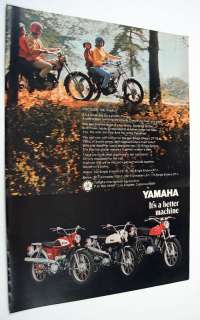 1969 YAMAHA ENDURO TRAILMASTER TRAIL BIKE MOTORCYCLE AD  