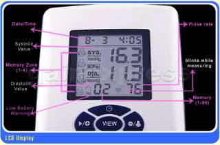 Digital Upper Arm Blood Pressure Monitor Pulse Meter  
