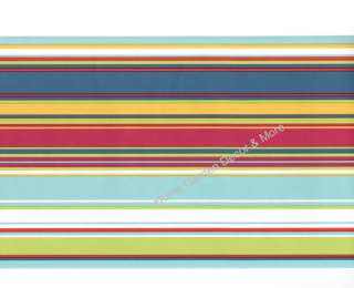 STRIPE Blue Red Yellow Multi Color Wall paper Border  