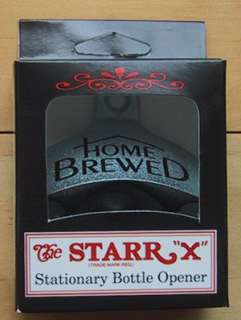 HOME BREWED Beer Starr X Wall Mount Bottle Opener NEW  
