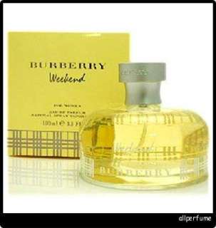 WEEKEND * BURBERRY * 3.4 edp Perfume 3.3 oz Sealed   