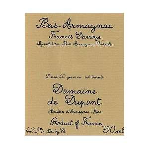  Francis Darroze Bas armagnac Domaine De Dupont 750ML 