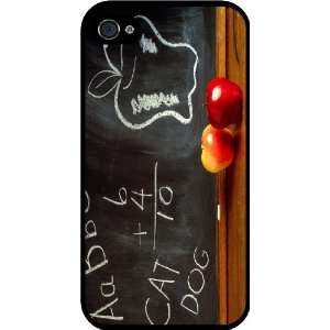  Rikki KnightTM Blackboard and Apple Black Hard Case Cover 
