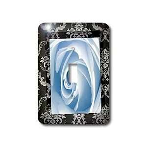 Susan Brown Designs Flower Themes   Blue Rose   Light Switch Covers 
