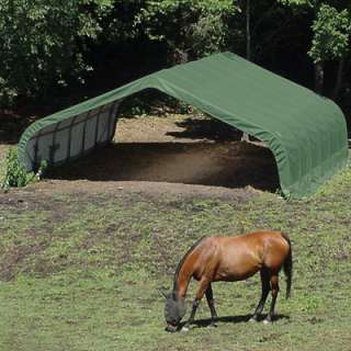 ShelterLogic 22 x 20 x 10 Horse Shelter Shed Canopy  