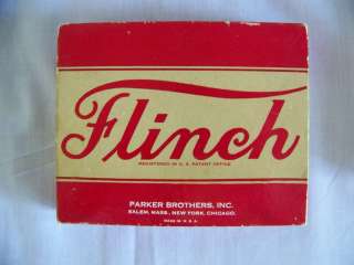 Vintage Flinch card game complete 150 cards 1938 w/promotion inserts 